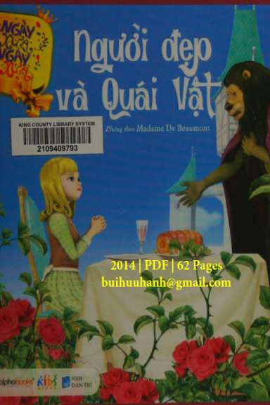 Ngày Xửa Ngày Xưa-Người Đẹp Và Quái Vật (NXB Dân Trí 2014) - Nhiều Tác Giả, 62 Trang