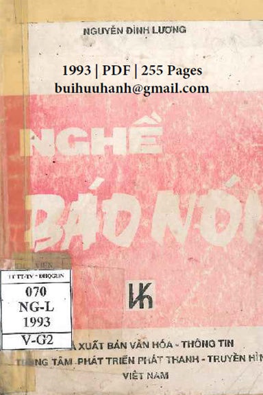 Nghề Báo Nói (NXB Văn Hóa Thông Tin 1993) - Nguyễn Đình Lương, 255 Trang