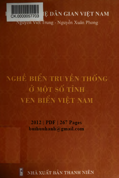Nghề Biển Truyền Thống Ở Một Số Tỉnh Ven Biển Việt Nam (NXB Thanh Niên 2012) - Nguyễn Viết Trung