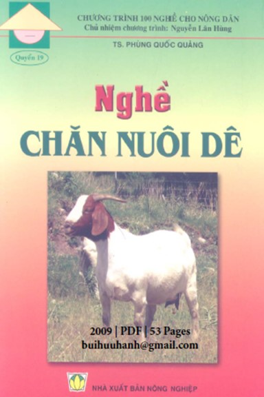 Nghề Chăn Nuôi Dê (NXB Nông Nghiệp 2009) - Phùng Quốc Quảng, 53 Trang