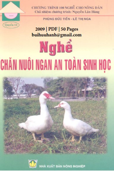 Nghề Chăn Nuôi Ngan An Toàn Sinh Học (NXB Nông Nghiệp 2009) - Phùng Đức Tiến, 50 Trang