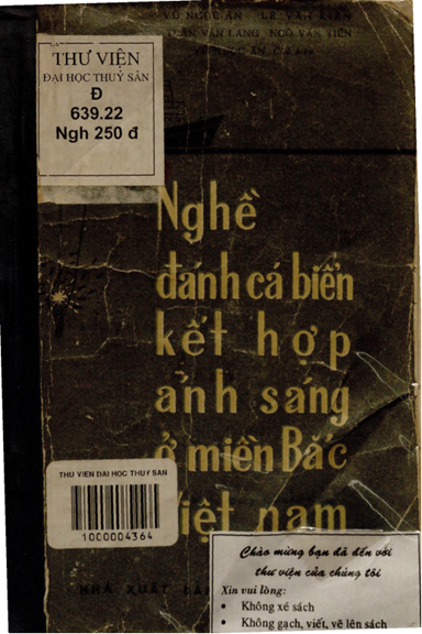 Nghề Đánh Cá Biển Kết Hợp Ánh Sáng Ở Miền Bắc Việt Nam (NXB Nông Nghiệp 1972) - Vũ Ngọc Ân, 102 Tr
