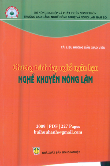 Nghề Khuyến Nông Lâm (NXB Nông Nghiệp 2009) - Nguyễn Thanh Nhàn, 227 Trang