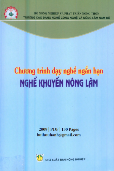 Nghề Khuyến Nông Lâm (NXB Nông Nghiệp 2009) - Nguyễn Thanh Nhàn, 130 Trang