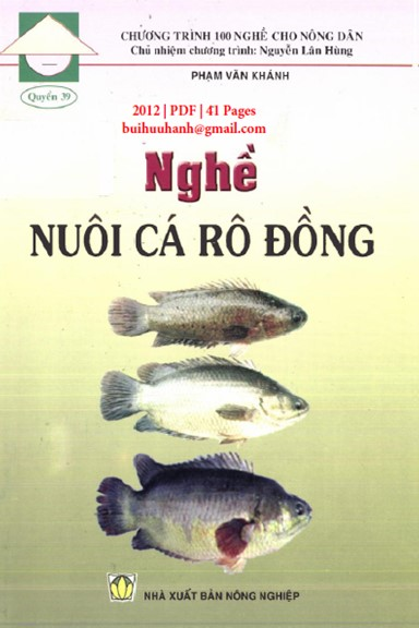 Nghề Nuôi Cá Rô Đồng (NXB Nông Nghiệp 2012) - Phạm Văn Khánh, 41 Trang