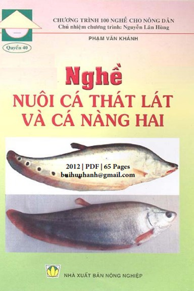 Nghề Nuôi Cá Thát Lát Và Cá Nàng Hai (NXB Nông Nghiệp 2012) - Phạm Văn Khánh, 65 Trang