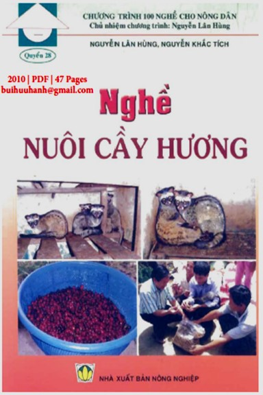 Nghề Nuôi Cầy Hương (NXB Nông Nghiệp 2010) - Nguyễn Lân Hùng, 47 Trang