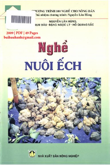 Nghề Nuôi Ếch (NXB Nông Nghiệp 2009) - Nguyễn Lân Hùng, 49 Trang
