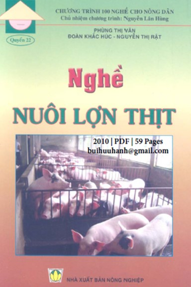 Nghề Nuôi Lợn Thịt (NXB Nông Nghiệp 2010) - Phùng Thị Vân, 59 Trang