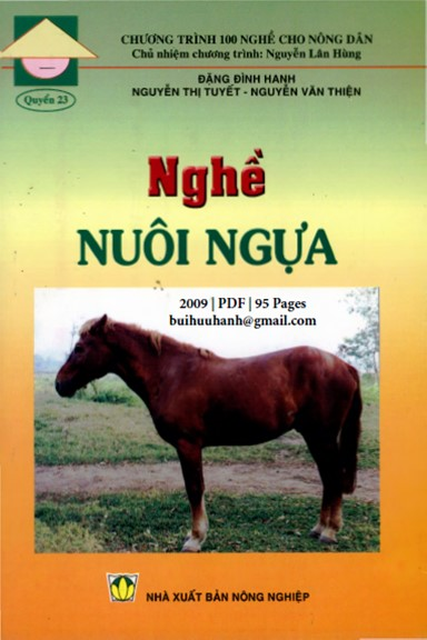 Nghề Nuôi Ngựa (NXB Nông Nghiệp 2009) - Đặc Đình Hanh, 95 Trang
