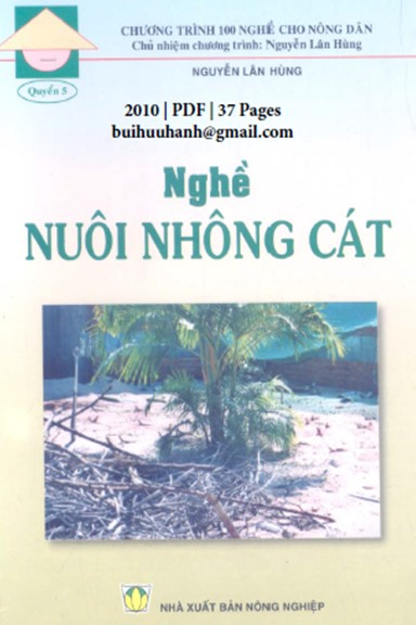 Nghề Nuôi Nhông Cát (NXB Nông Nghiệp 2010) - Nguyễn Lân Hùng, 37 Trang