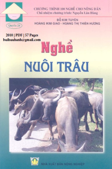 Nghề Nuôi Trâu (NXB Nông Nghiệp 2010) - Đỗ Kim Tuyên, 57 Trang