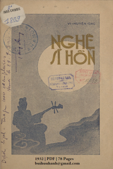 Nghệ Sĩ Hồn (NXB Tân Dân 1932) - Vi Huyền Đắc, 78 Trang