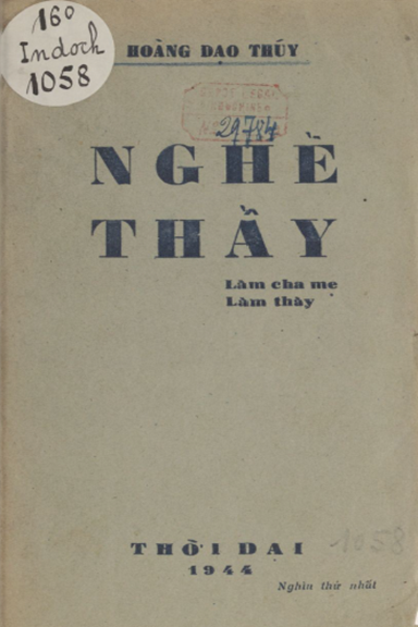 Nghề Thầy (NXB Thời Đại 1944) - Hoàng Đạo Thúy, 194 Trang