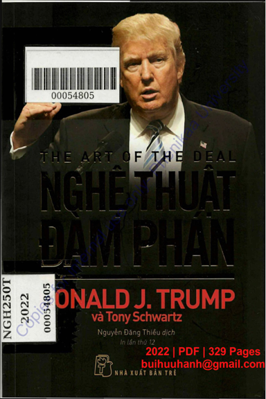 Nghệ Thuật Đàm Phán (NXB Trẻ 2022) - Donald J. Trump, 329 Trang