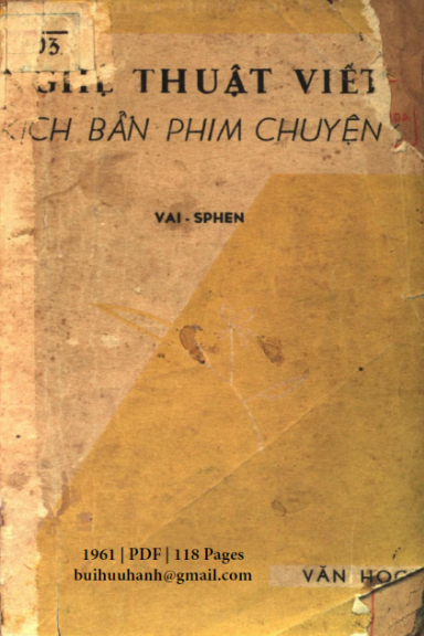 Nghệ Thuật Viết Kịch Bản Phim Chuyện (NXB Văn Học 1961) - Đức Thuần, 118 Trang