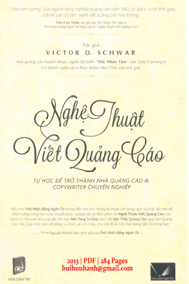Nghệ Thuật Viết Quảng Cáo (NXB Dân Trí 2013) - Victor O. Schwab, 284 Trang