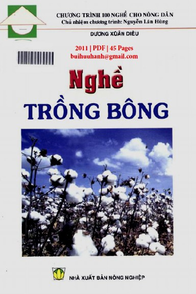 Nghề Trồng Bông (NXB Nông Nghiệp 2011) - Dương Xuân Diệu, 45 Trang