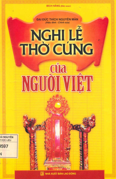 Nghi Lễ Thờ Cúng Của Người Việt (NXB Lao Động 2009) - Bích Hằng, 161 Trang