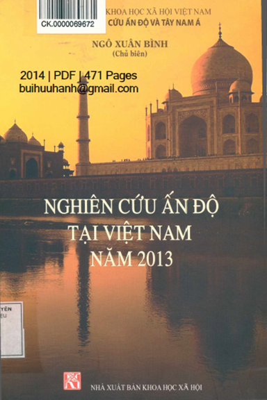 Nghiên Cứu Ấn Độ Tại Việt Nam 2013 (NXB Khoa Học Xã Hội 2014) - Ngô Xuân Bình, 471 Trang