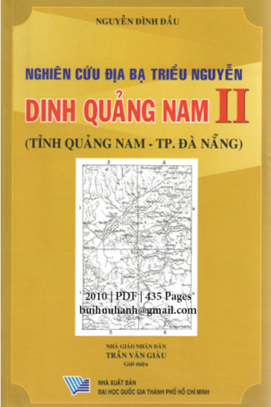 Nghiên Cứu Địa Bạ Triều Nguyễn-Dinh Quảng Nam II (NXB Tổng Hợp 2010) - Nguyễn Đình Đầu, 434 Trang