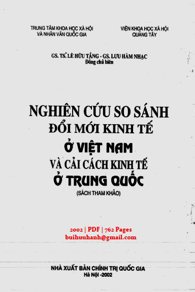 Nghiên Cứu So Sánh Đổi Mới Kinh Tế Ở Việt Nam Và Cải Cách Kinh Tế Ở Trung Quốc - Lê Hữu Tầng