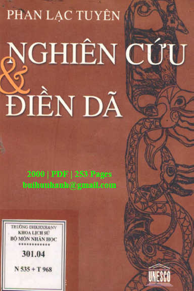 Nghiên Cứu Và Điền Dã (NXB Trẻ 2000) - Phan Lạc Tuyên, 253 Trang