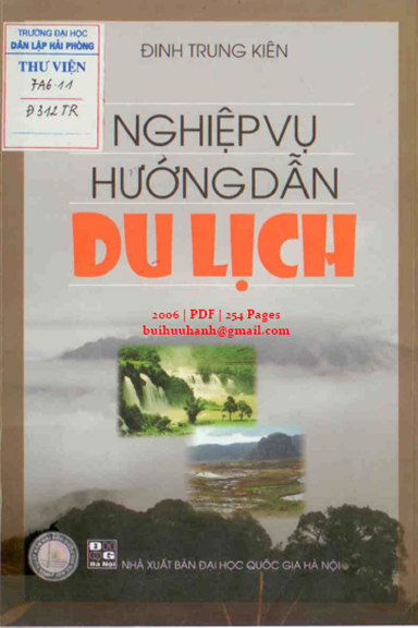 Nghiệp Vụ Hướng Dẫn Du Lịch (NXB Đại Học Quốc Gia 2006) - Đinh Trung Kiên, 254 Trang