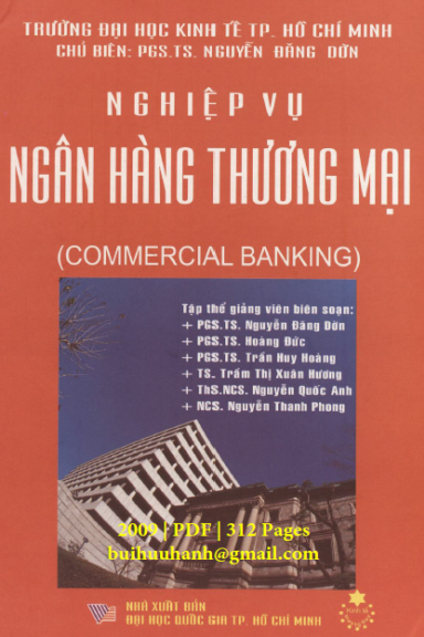Nghiệp Vụ Ngân Hàng Thương Mại (NXB Đại Học Quốc Gia 2009) - Nguyễn Đăng Dờn, 312 Trang