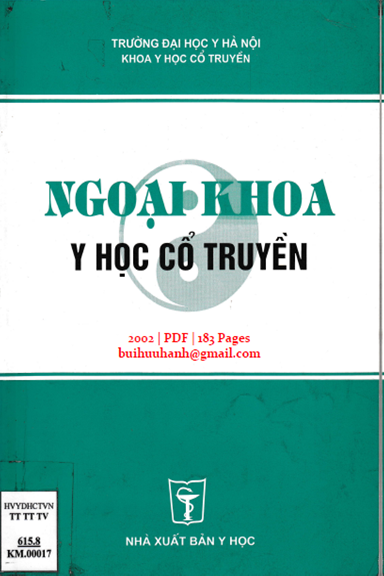 Ngoại Khoa Y Học Cổ Truyền (NXB Y Học 2002) - Trần Thúy, 183 Trang