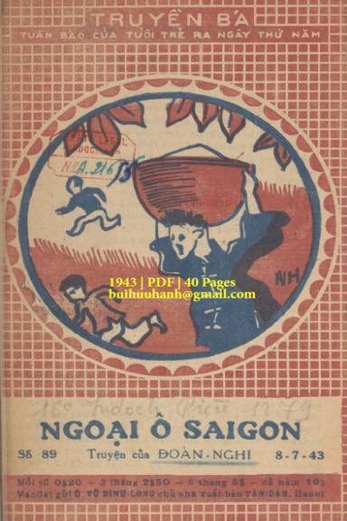 Ngoại Ô Saigon (NXB Tân Dân 1943) - Đoàn Nghi, 40 Trang