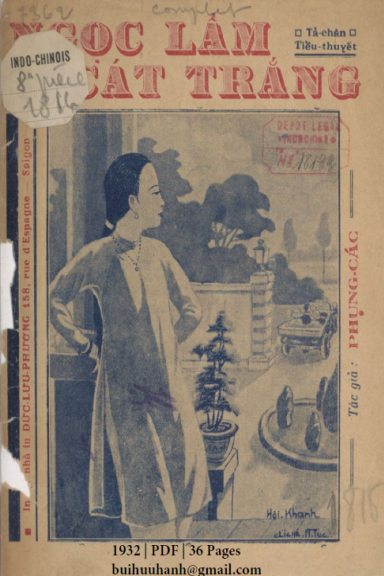 Ngọc Lầm Cát Trắng Cuốn 1-3 (NXB Đức Lưu Phương 1932) - Phụng Các, 108 Trang