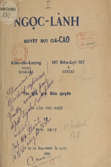 Ngọc Lành Quyết Đợi Giá Cao (NXB Hợp Thành 1928) - Kiều Cát Lượng, 36 Trang