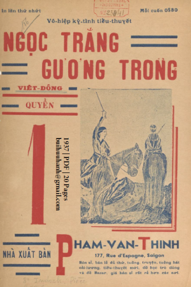 Ngọc Trắng Gương Trong Quyển 1-3 (NXB Đức Lưu Phương 1937) - Việt Đông, 60 Trang