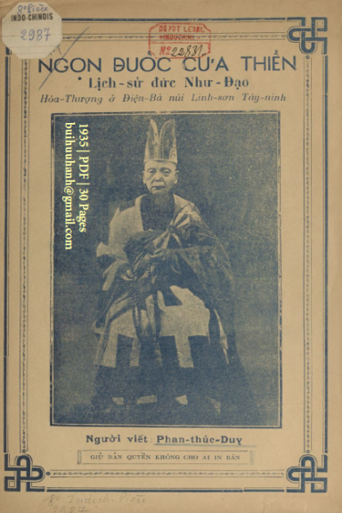 Ngọn Đuốc Cữa Thiền (NXB Việt Nam 1935) - Phan Thúc Duy, 30 Trang