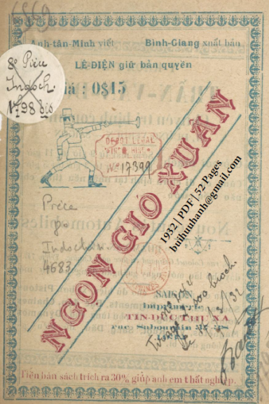 Ngọn Gió Xuân (NXB Tín Đức Thư Xã 1932) - Anh Tân Minh, 52 Trang