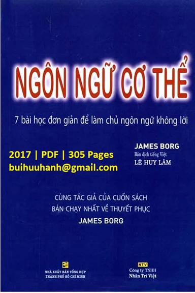 Ngôn Ngữ Cơ Thể (NXB Tổng Hợp 2017) - James Borg, 305 Trang