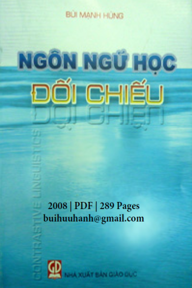 Ngôn Ngữ Học Đối Chiếu (NXB Giáo Dục 2008) - Bùi Mạnh Hùng, 289 Trang