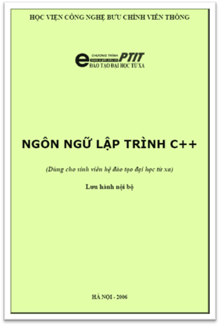 Ngôn Ngữ Lập Trình C++ (NXB Hà Nội 2006) - Trần Đình Quế, 186 Trang