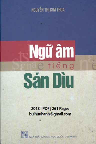 Ngữ Âm Tiếng Sán Dìu (NXB Đại Học Quốc Gia 2018) - Nguyễn Thị Kim Thoa, 261 Trang