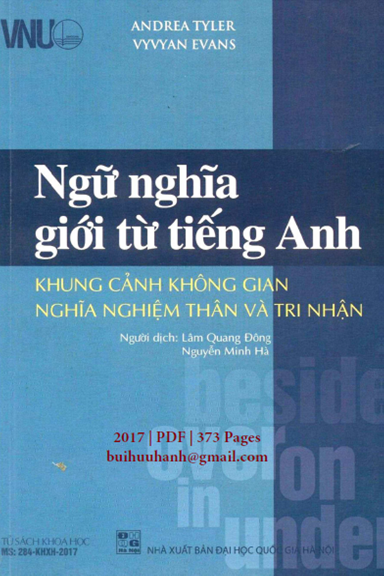 Ngữ Nghĩa Giới Từ Tiếng Anh (NXB Đại Học Quốc Gia 2017) - Andrea Tyler, 373 Trang
