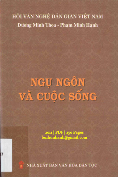 Ngụ Ngôn Và Cuộc Sống (NXB Văn Hóa Dân Tộc 2011) - Dương Minh Thoa, 250 Trang