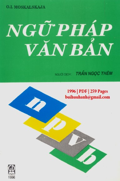 Ngữ Pháp Văn Bản (NXB Giáo Dục 1996) - O. L. Moskalskaja, 259 Trang