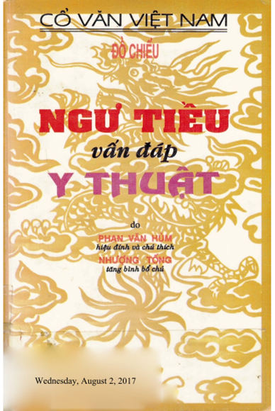 Ngư Triều Vấn Đáp Y Thuật (NXB Tân Việt 1952) - Đồ Chiểu, 411 Trang