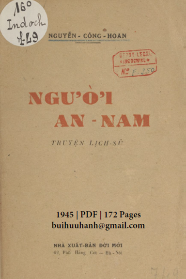 Người An Nam (NXB Đời Mới 1945) - Nguyễn Công Hoan, 172 Trang