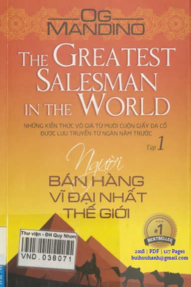 Người Bán Hàng Vĩ Đại Nhất Thế Giới Tập 1 (NXB Tổng Hợp 2018) - Og Mandino, 127 Trang