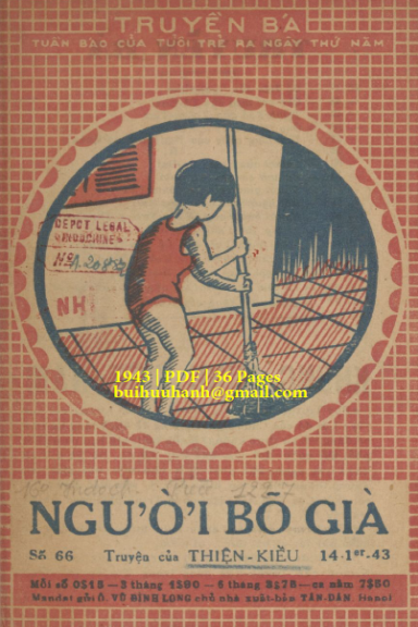 Người Bõ Già (NXB Tân Dân 1943) - Thiện Kiều, 36 Trang