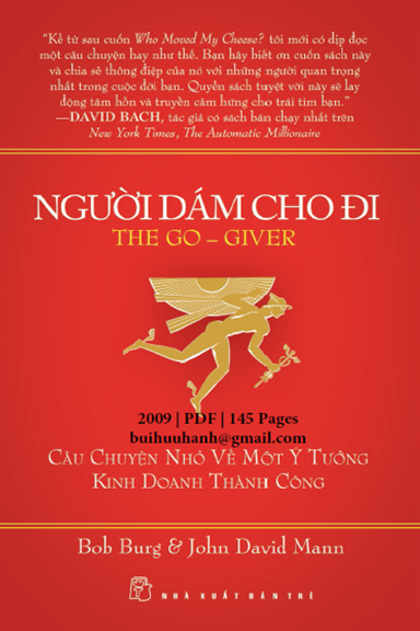 Người Dám Cho Đi (NXB Trẻ 2009) - Bob Burg, 145 Trang