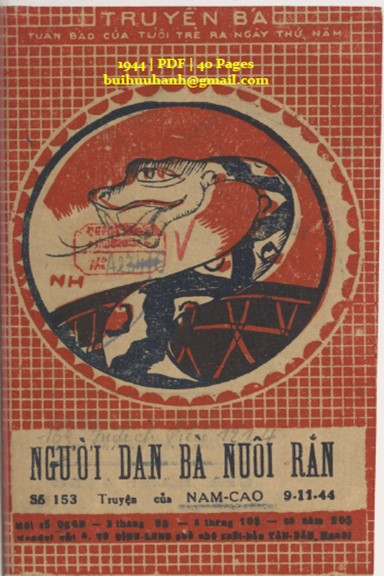 Người Đàn Bà Nuôi Rắn (NXB Tân Dân 1944) - Nam Cao, 40 Trang