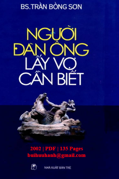 Người Đàn Ông Lấy Vợ Cần Biết (NXB Trẻ 2010) - Trần Bồng Sơn, 135 Trang
